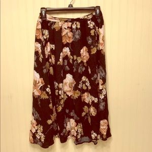 Abercrombie and Fitch floral midi skirt small